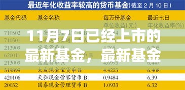 11月7日新基金上市解析，市场机遇与挑战一览