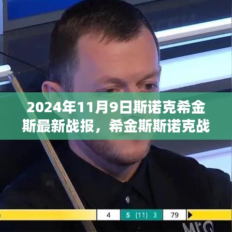 2024年11月9日斯诺克希金斯赛场风采与最新战报回顾