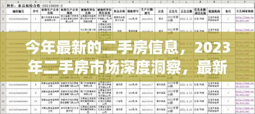 2023年二手房市场深度洞察，最新信息、背景分析与时代地位，全面解读二手房市场现状