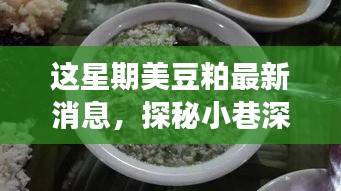 本周美豆粕最新消息与小巷美食小店的奇妙探秘之旅