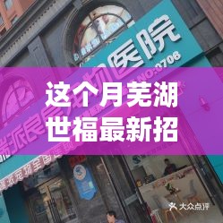 芜湖世福特色小店招聘启事，探索巷弄秘境，寻找隐藏版人才