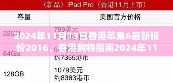 香港苹果iPhone 6最新报价及购买攻略（2024年11月版）