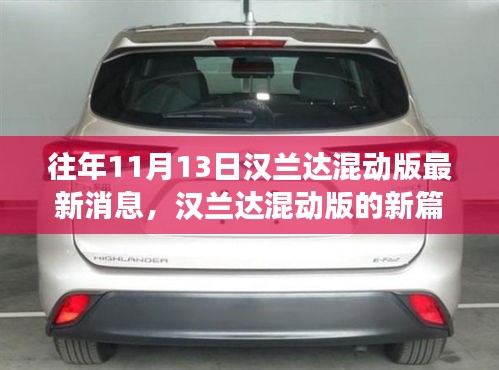 汉兰达混动版新篇章揭秘，变化、学习与自信的力量在十一月闪耀登场