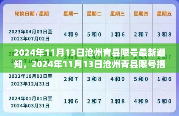 沧州青县限号通知，最新措施解析与影响分析