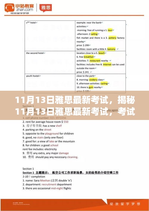 揭秘11月13日雅思最新考试，深度解读考试要点