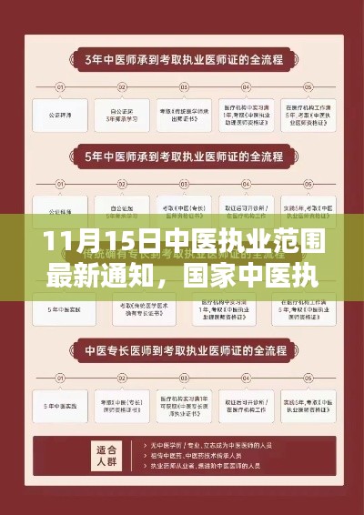 国家中医执业范围最新通知发布，引领行业迈入新纪元，11月15日最新动态解析