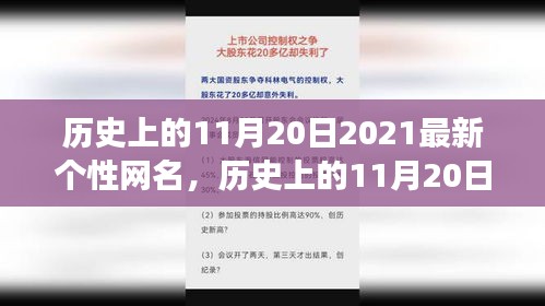 历史上的11月20日与独特个性网名背后的故事与趋势演变探寻记