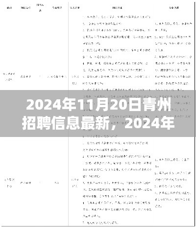 2024年青州最新招聘信息全解析（11月20日更新）