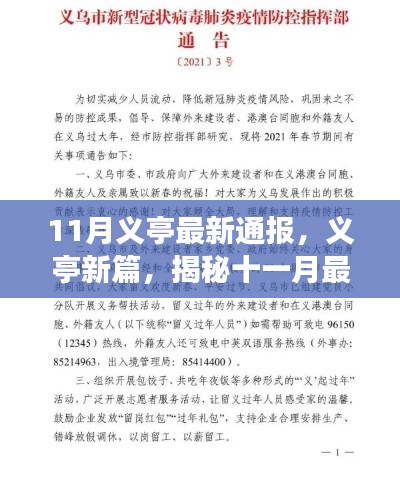 11月义亭最新通报，义亭新篇，揭秘十一月最新通报背后的故事与影响