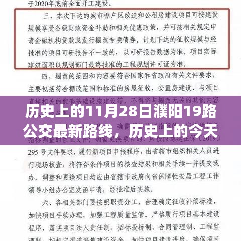 历史上的今天与未来，濮阳19路公交最新路线全解析🌟