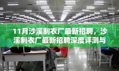 沙溪制衣厂最新招聘深度解析与岗位介绍