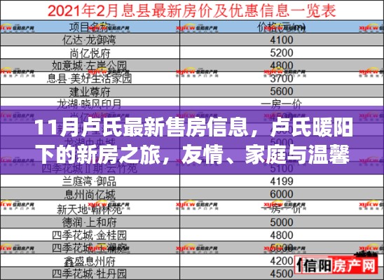 卢氏十一月最新售房信息，暖阳下的新房之旅，友情与家庭的温馨归宿故事