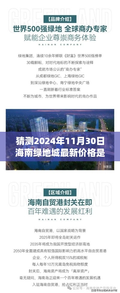 猜测2024年11月30日海南绿地城最新价格是多少，海南绿地城，展望未来的价格走势与影响