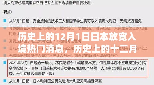 日本放宽入境政策的历史演变与影响分析，十二月一日的重要里程碑