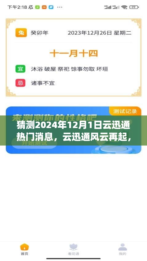 云迅通风云再起，预测2024年12月1日热门消息及其深远影响