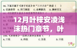 12月叶梓安凌浅沫热门章节，叶梓安凌浅沫，十二月热门章节的文学魅力与影响回顾