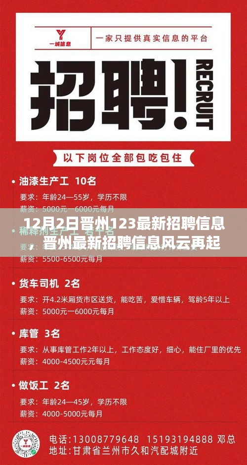 晋州最新招聘盛况回顾，风云再起，12月2日招聘信息一览