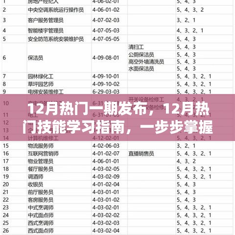 12月热门技能学习指南，掌握新技能，开启全新生活