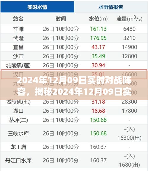 揭秘，2024年12月9日实时对战阵容解析与策略分析