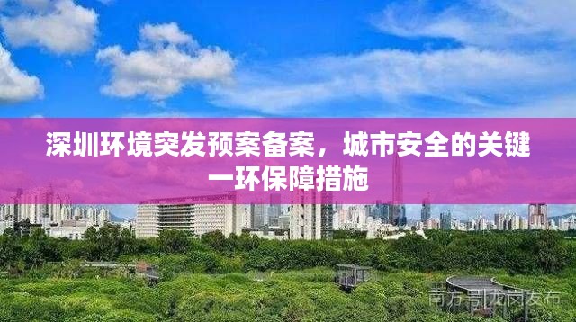 深圳环境突发预案备案，城市安全的关键一环保障措施