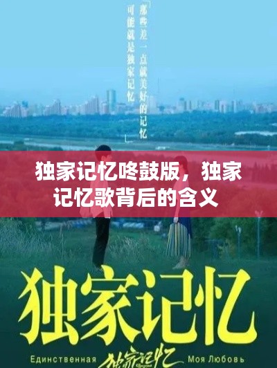 独家记忆咚鼓版，独家记忆歌背后的含义 