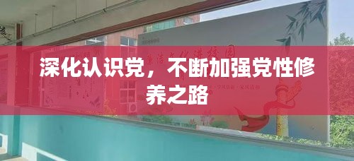 深化认识党，不断加强党性修养之路