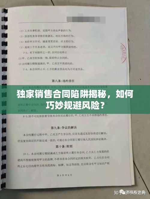 独家销售合同陷阱揭秘，如何巧妙规避风险？