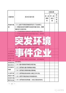 突发环境事件企业分级，企业突发环境事件风险分级方法附录a 