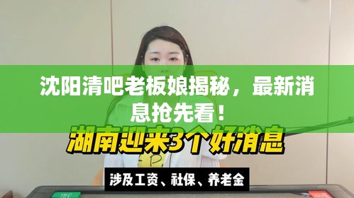 沈阳清吧老板娘揭秘，最新消息抢先看！