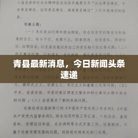 青县最新消息，今日新闻头条速递